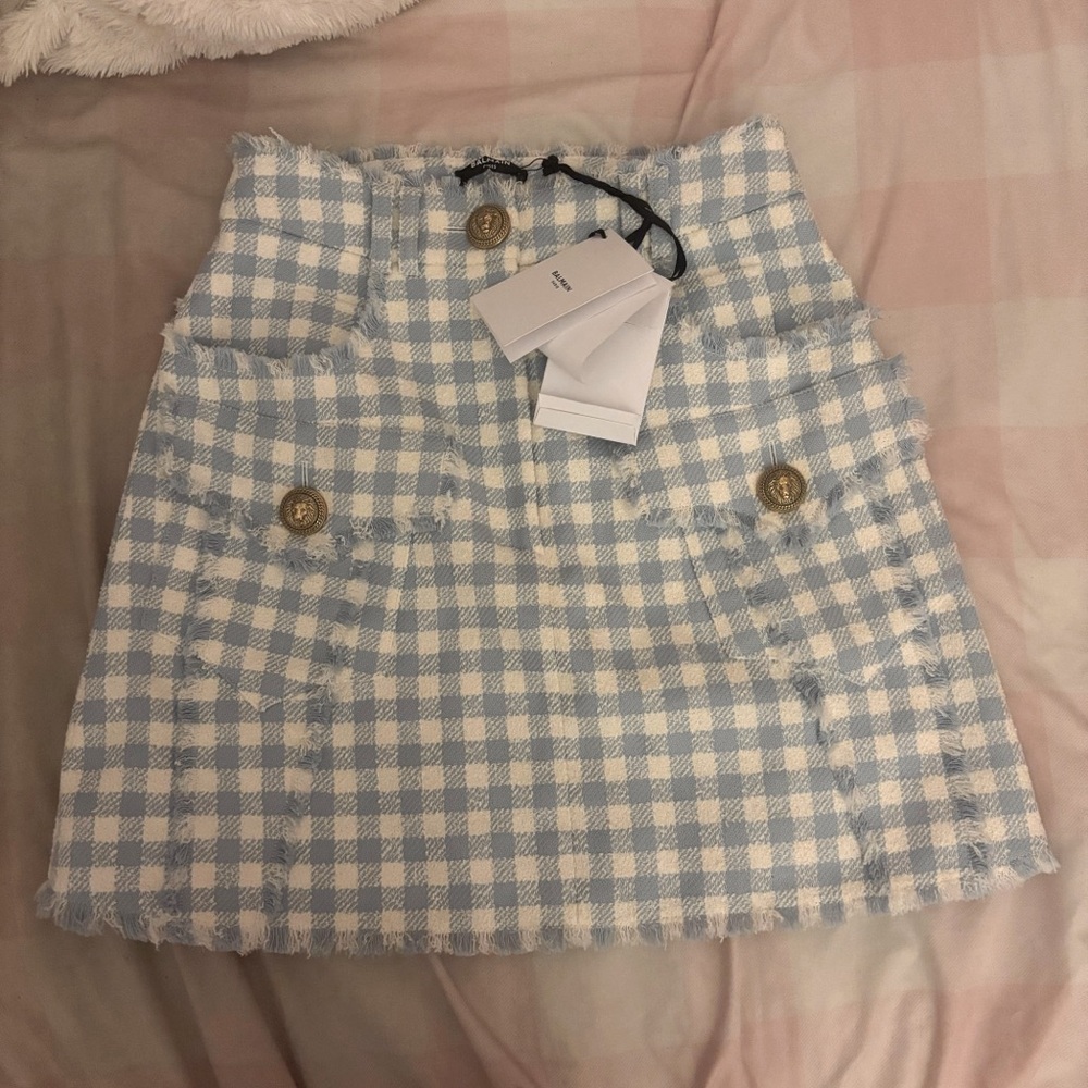 balmain tweed miniskirt ♡ new with tags